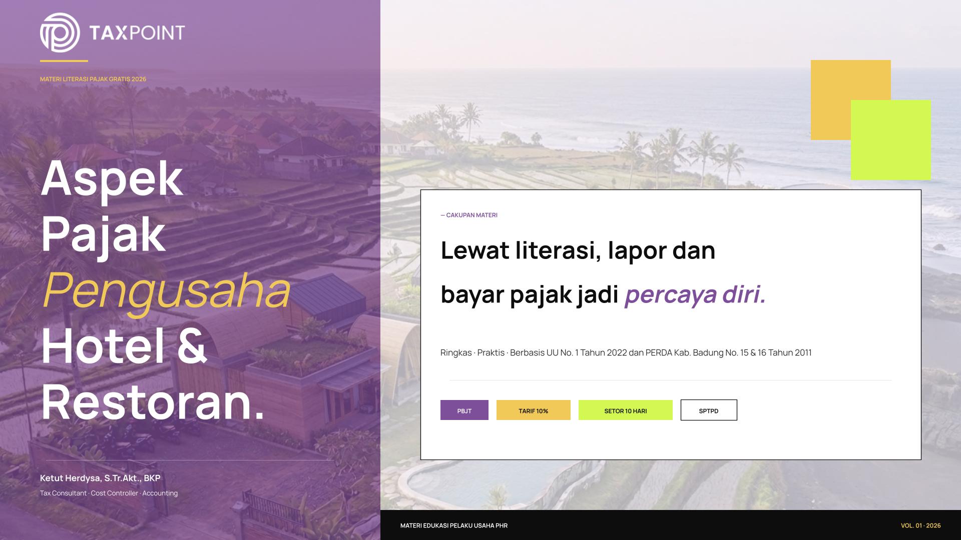 Aspek Perpajakan Hotel dan Restoran